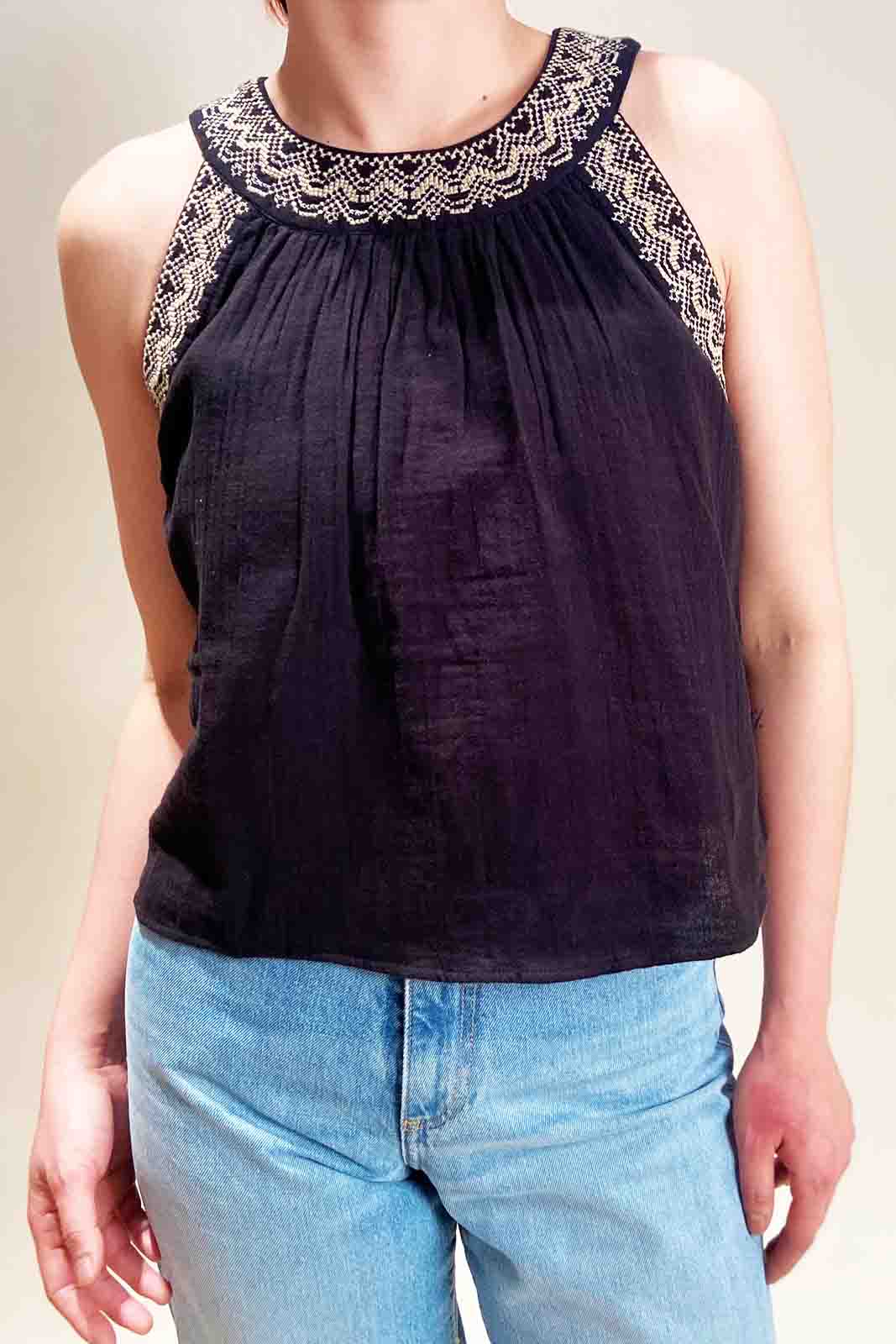 PETITE MENDIGOTE Mod. TADEO GAUZE NOIR