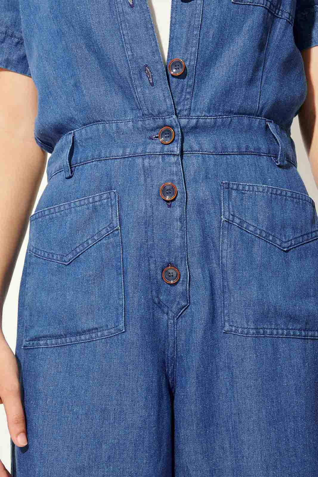 SESSUN Mod. LONG HOA DENIM BLUE