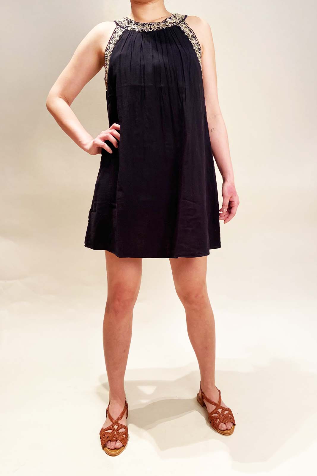 PETITE MENDIGOTE Mod. RAVY GAUZE NOIR PETITE MENDIGOTE Mod. RAVY GAUZE NOIR