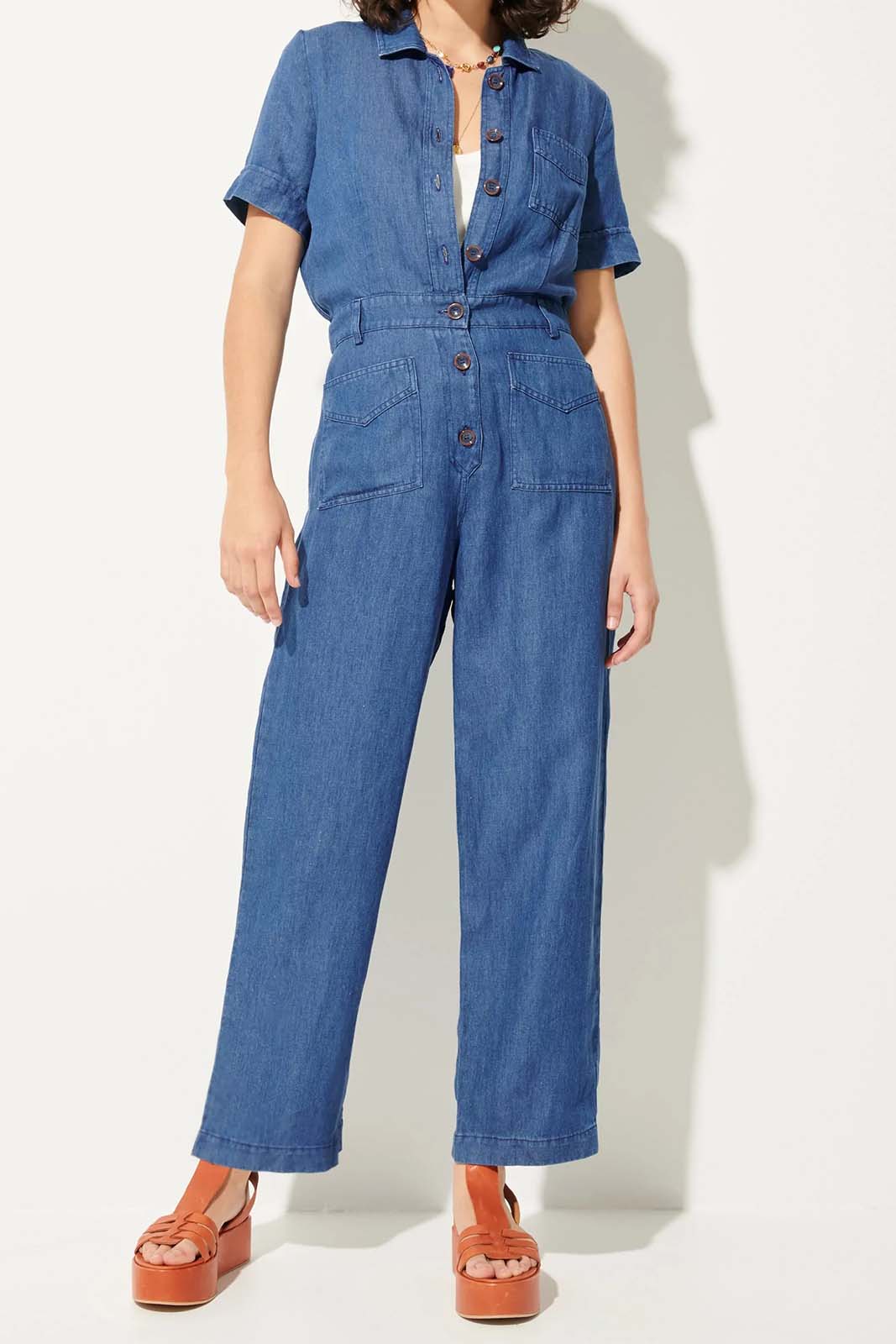 SESSUN Mod. LONG HOA DENIM BLUE